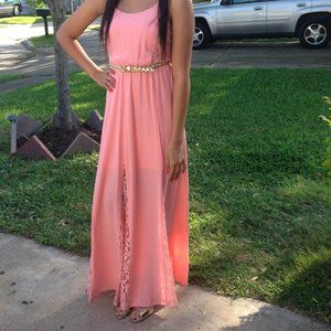 Candie's Peach Long Dress